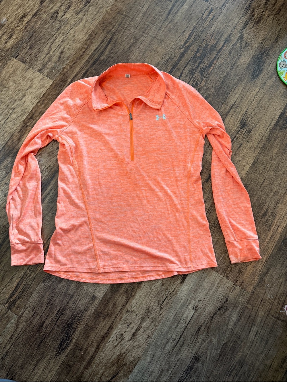 Under Armour Women's Orange Long Sleeve quarter zip